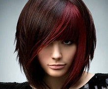 red and brunette color