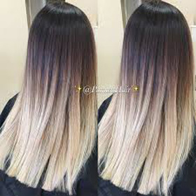 Ombre Balayage Long Blonde Hair Straight Hair Dark Root Shadow Root Beige Color in Austin Round Rock