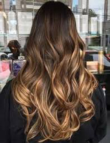 Ombre Caramel Color Honey Color Long Layer Long Hair Balayage in Austin Round Rock